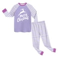 thumbnail image 5 of Ketyyh-chn99 Tenues de Noël Garçons Garçons et Filles Ensemble Pantalon Long Régulier à Manches Longues Col Rond Imprimé 3D Taille pour 2-3 Ans, Violet Pâle, 5 of 5