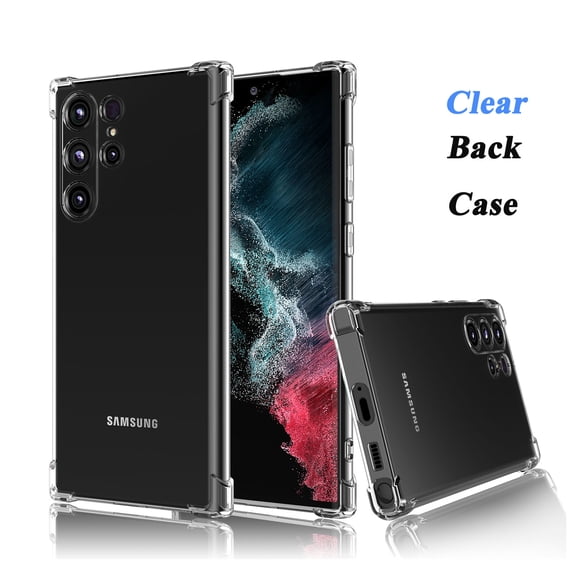 TakFox For Samsung Galaxy S22 Ultra Case, Shockproof Rugged Full Protection Soft TPU Bumper Clear Case Shell Ultra-Thin Slim Fit Flexible Rubber Anti-Scratch Cover