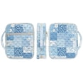thumbnail image 5 of Uorisanigo Blue Flowers Bible Bags for Women Bible Study Supplies Quilted Bible Carrying Case Zippered Book Cover with Handle Fits Standard & Large Size Study Bible Carrier, 5 of 7