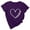 Purple, variant on Teacher Clothes for Women Short Sleeve Casual Summer Tshirts Loose Oneck Shirts Middle School Work Tops