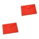 thumbnail image 1 of Cateissary Organizador de carpetas transparente impermeable de 10 piezas para documentos almacenamiento portátil transparente elegante Rojo sólido 18 A4 2piezas, 1 of 6
