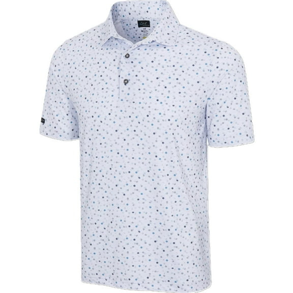 New Men's Greg Norman Dancing Chips ML75 Stretch Golf Polo White 2XL