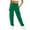 Green, variant on IDALL Cargo Pants Women Sweatpants Women Women Casual Solid Pocket Pants High Waist Elastic Band Sweater Pants Drawstring Cargo Pants Lounge Pants Women Baggy Pants Beige L