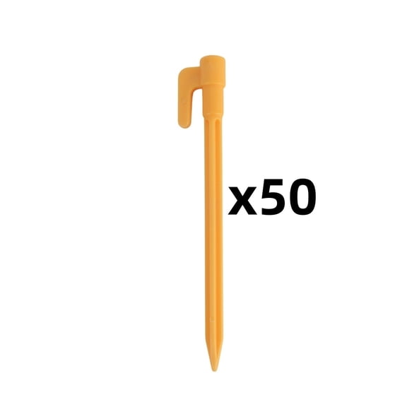 50Pcs Tent Stakes 3.7 Inch Heavy Duty Canopy Anchoring Pegs - Tent Pegs Sand Stakes Outdoor Beach Spikes - For Camping Gardening Landscaping Backpacking