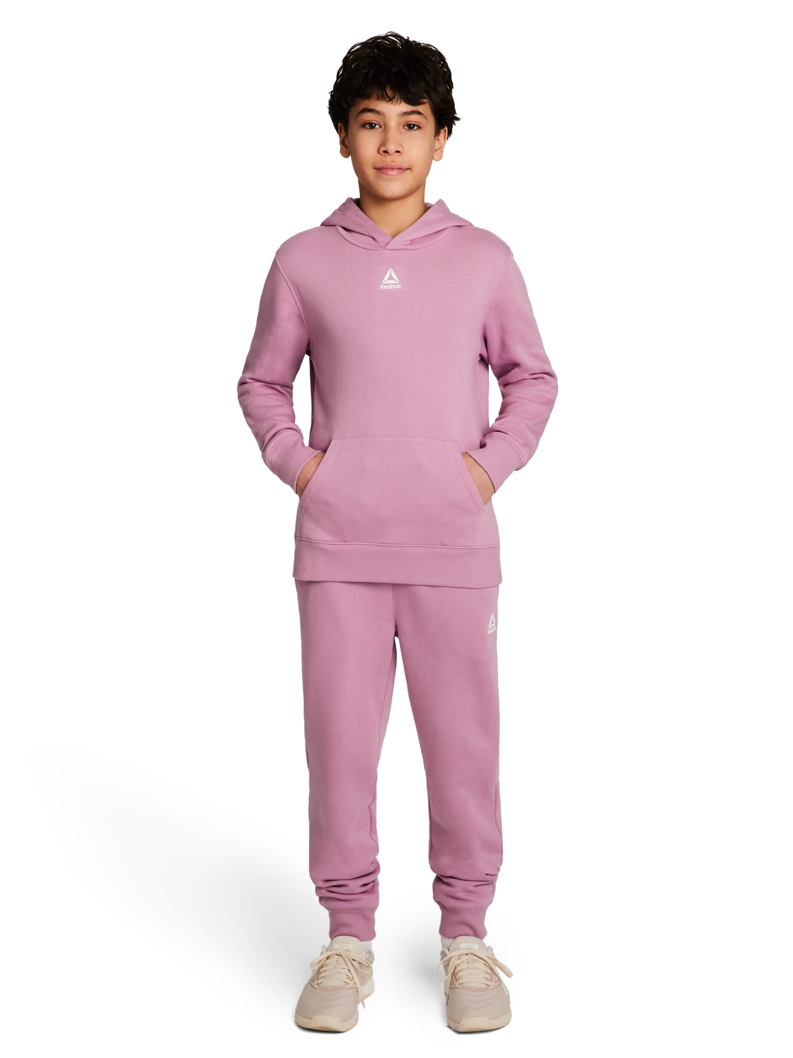 Reebok Kid's Unisex Athletic Game Day Sport Core Hoodie & Jogger, 2-Piece Set, Sizes 4-18