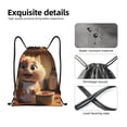 thumbnail image 4 of Fotbe Cartoon Cooking Cat Bolsa Mochila con Cordón Estampada, Bolsa de Gimnasio Deportiva, Bolsa Cinch, Bolsa con Cordón para Hombres y Mujeres-Medium, 4 of 6