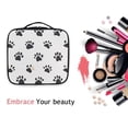 thumbnail image 6 of FORMRS Travel Makeup Bag Large Capacity Train Case Cosmetic Organizer with Adjustable Dividers, Black Cartoon Cat Paw, 6 of 8