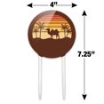 thumbnail image 2 of Acrylic Camel In the Desert Sunset With Palm Trees Cake Topper Party Decoration for Wedding Anniversary Birthday Graduation, 2 of 6