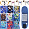 thumbnail image 3 of PACK of 3 or 9 WASHABLE Dog Male Diapers BELLY BAND Wrap Reusable for SMALL Pet sz M: waist: 11" - 13", 3 of 4