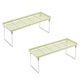 thumbnail image 1 of Oleegame 2PC Spoon And Lid Rest Standing Rack Kitchen Bathroom Countertop Storage Organizer Shelf Holder Rack Green, 1 of 3
