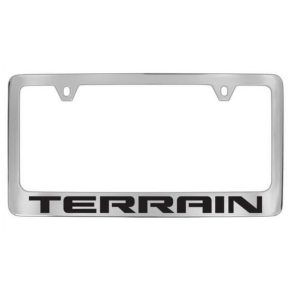 GMC Terrain Chrome Plated Metal License Plate Frame Holder