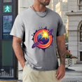 thumbnail image 4 of Hanmun Men's Satellite Planet T-Shirts Short Sleeve Cotton Round Crew Neck S T-Shirt Moisture Wicking Gray USA, 4 of 9