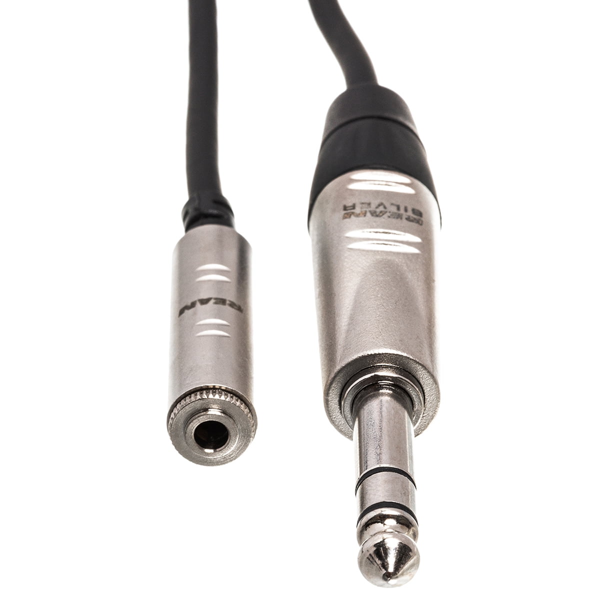 Hosa HXMS-005 5' Pro Headphone Adaptor Cable 3.5 mm TRS to 1/4 in TRS