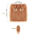thumbnail image 2 of RKSTN Halloween Scarf Pet Wig Medium Large Dog Accessories Dog Lion Turtleneck (with Tail), 2 of 7