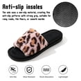 thumbnail image 5 of BERANMEY Leopard Open Toe Womens Slippers Cute Soft House Slippers for Women Men Anti-slip Thick Sole Indoor Bedroom Winter Home Slippers, 5 of 9