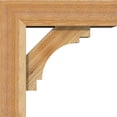 thumbnail image 3 of Ekena Millwork 6"W x 18"D x 18"H Merced Block Rough Sawn Bracket w/ Offset Brace, Western Red Cedar, 3 of 25