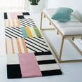 thumbnail image 2 of SAFAVIEH Fifth Avenue Bronagh Geometric Runner Rug, Ivory/Black, 2'3" x 11', 2 of 5