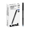 thumbnail image 3 of uni-ball® Onyx® Rollerball Pens, Micro Point, 0.5 mm, Black Barrel, Blue Ink, Pack Of 12, 3 of 6