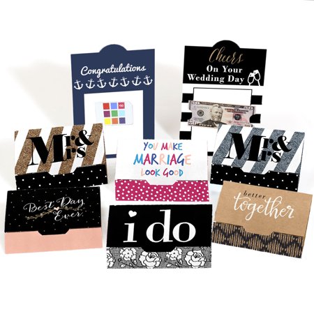 Assorted Wedding Cards Wedding Money And Gift Card Holders Set - assorted wedding cards wedding money and gift card holders set of 8 walmart com