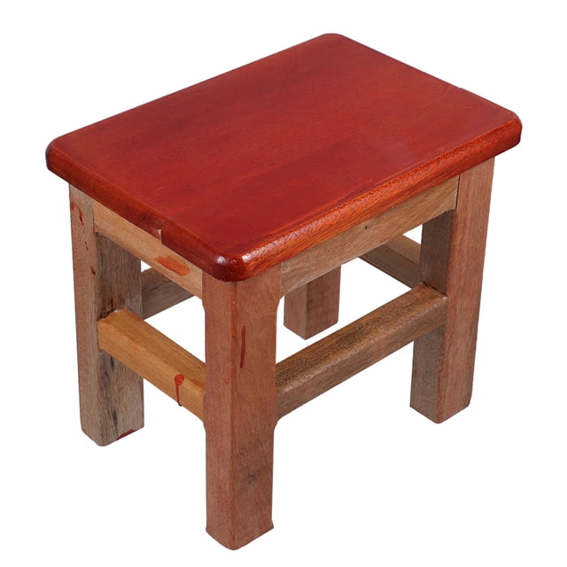 FESTFENDS Footrest Stool Solid Wood Minimalist Plant Stand for Home Decor 1Pcs