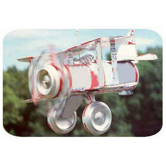 Woodcraft Project Paper Plan To Build Tin Can Airplane - Material Not Included