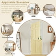 thumbnail image 4 of 30" x 80" Slab Only, 6-Panels Split Dutch Door Unfinished Solid Pine Wood Clear Glass Slab Doors Half Interior Door, 4 of 7