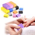 thumbnail image 1 of 50Pcs Nail Files Dual Side Sufficient Quantity High Elasticity Compact Size Reusable Polish Nail Surface Cotton Colorful Mini Toenail Fingernail Files Blocks Nail Supplies, 1 of 8