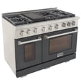 thumbnail image 4 of Professional 48-in Propane Gas Range Oven in Cement Gray w/ True Simmer Burners, 4 of 14