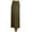 Olive, variant on Women's Casual Foldable Waist Comfy Loose Fit Solid Maxi Skirt