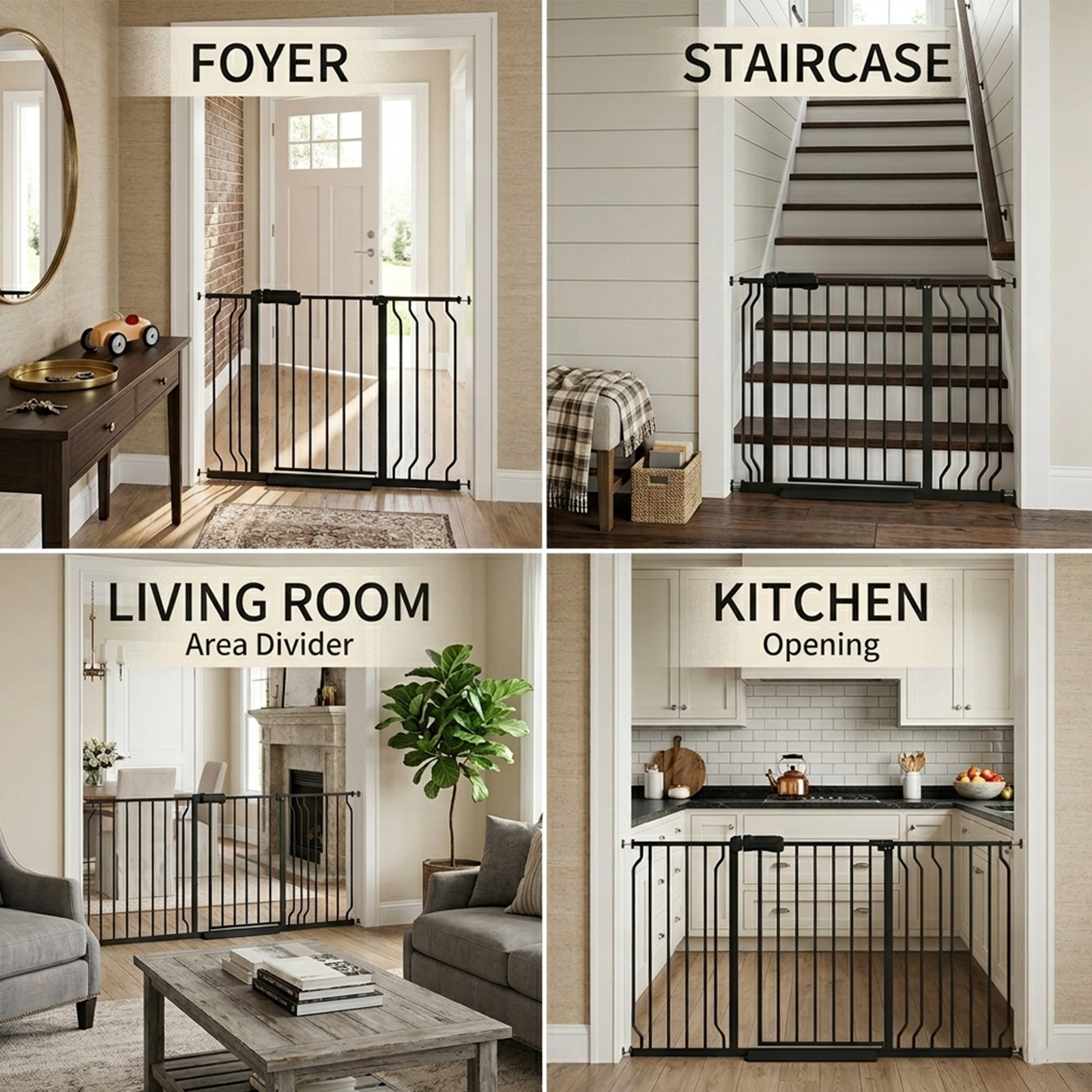 FURDEAR Narrow Baby Safety Gate, 24-29 in, White photo 7