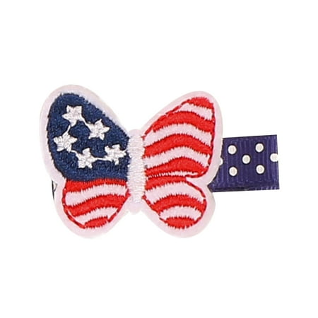 

American Independence Day s Hair Clip Party Decoration Flag Hair Clip National Day Theme Creative Hair Accessories Gray J