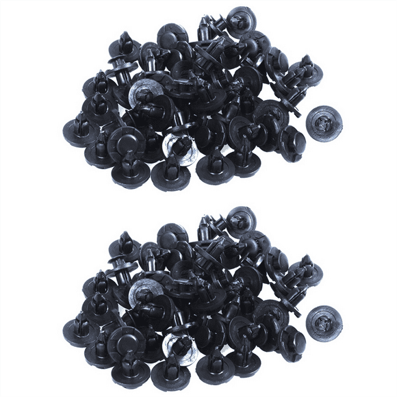 100 X Clip Plastic Black Mudguard for Teana Tiida