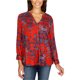 thumbnail image 1 of Lucky Brand Blusa de punto vintage para mujer, rojo, pequeña Lucky Brand Tejer, 1 of 1
