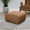 LUGGAGE, variant on SureFit Ultimate Stretch Suede Square Ottoman Slipcover with Elastic Bottom, Single Light Gray Ottoman Cover