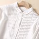 thumbnail image 4 of Blusa de manga larga con botones para mujer: camisa informal con cuello vuelto para llevar a diario en primavera/verano, 4 of 8