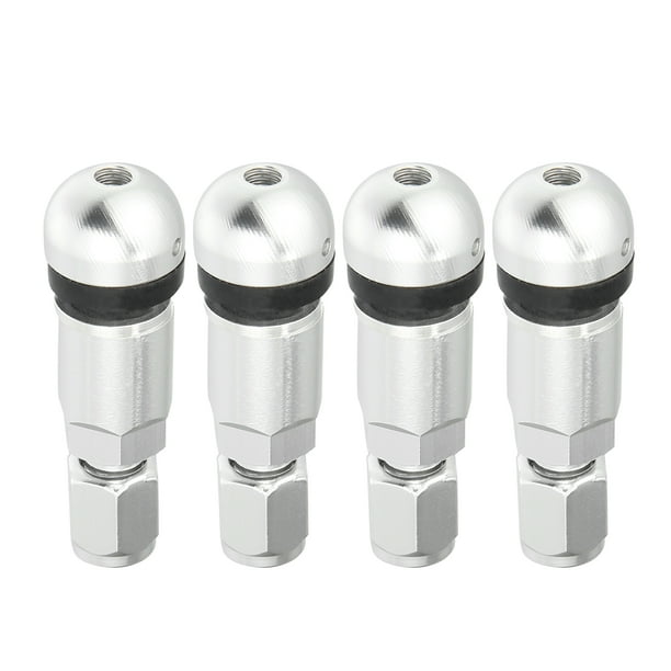 4Pcs Válvula Tapón de Sensor de Presión de Aire de Neumáticos Aleación Pivote para Coche