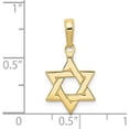 thumbnail image 4 of Solid 10k Yellow Gold Polished Star of David Pendant - 21mm, 4 of 6