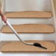 thumbnail image 5 of Esterilla curva plegable para escaleras | Self No | Alfombra antideslizante de poliéster antideslizante | Lavable Reutilizable | 21,6x8,2 pulgadas marrón gris caqui | 1 Pieza | Prueba de suciedad, 5 of 6