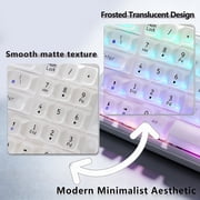 Tri-Mode Mechanical Keyboard with RGB, Hot-Swappable, Display, Translucent White