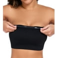 thumbnail image 6 of Exerin Women’s Strapless Wireless Non-Slip Lightly Padded Seamless Bandeau Bra(Black,XXL), 6 of 7