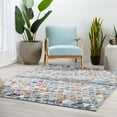 thumbnail image 7 of Well Woven Keyla Light Blue & Grey Area Rug 7'10" x 9'10" Triangle Geometric, 7 of 7