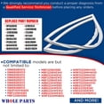 thumbnail image 3 of Whole Parts W10443315 Refrigerator Door Gasket For Freezer Door - Replacement and Compatible with Some Amana, Jenn Air, Kenmore, Kitchen Aid, Maytag, Whirlpool Refrigerators, 3 of 10