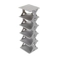 thumbnail image 1 of Zapatero vertical, zapatero de esquina estrecha, resistente, ahorra espacio, organizador de almacenamiento para armario, apartamento, pasillo, garaje, 6 niveles, 1 of 8