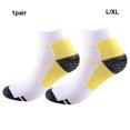 thumbnail image 3 of Wweixi 2piece Relieve Foot Fatigue Compression Socks For Greater Comfortable To Wear Ankles Socks yellow L/XL 1Set, 3 of 6