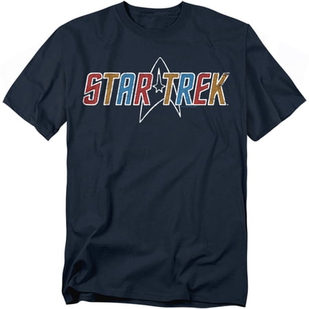 Star Trek Multi Colored Logo Officially Licensed Adult T-Shirt M
