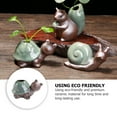 thumbnail image 3 of LABSERRON Ceramic Vase for Flower Arrangement and Storage Use Creative Retro Design Green Color 1PC, 3 of 8