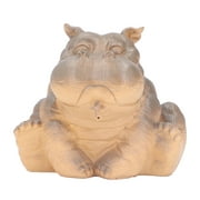 Hippo Decor Hippo Appearance Fine Workmanship Resin Material Small Volume Pond Spitters Flying Clothing