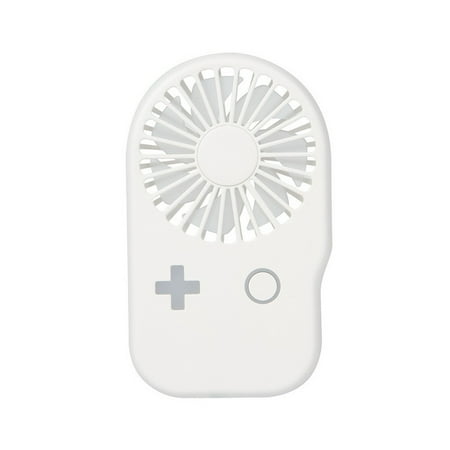 

Cooling Fan Electric Rechargeable Handheld Fan Adjustable Portable Cooler for Home Office White