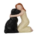 thumbnail image 3 of Baoblaze Christmas Statue Artwork Resin Figurine for Desktop Housewarming Living Room Girl and Dog, 3 of 8