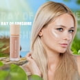 thumbnail image 3 of Profusion Cosmetics Ray of Sunshine Liquid Highlighter, Vitamin A & E Infused Lightweight Glow Enhancer with Long-Wearing Buildable Formula, 0.14 fl oz, Sunkissed, 3 of 7